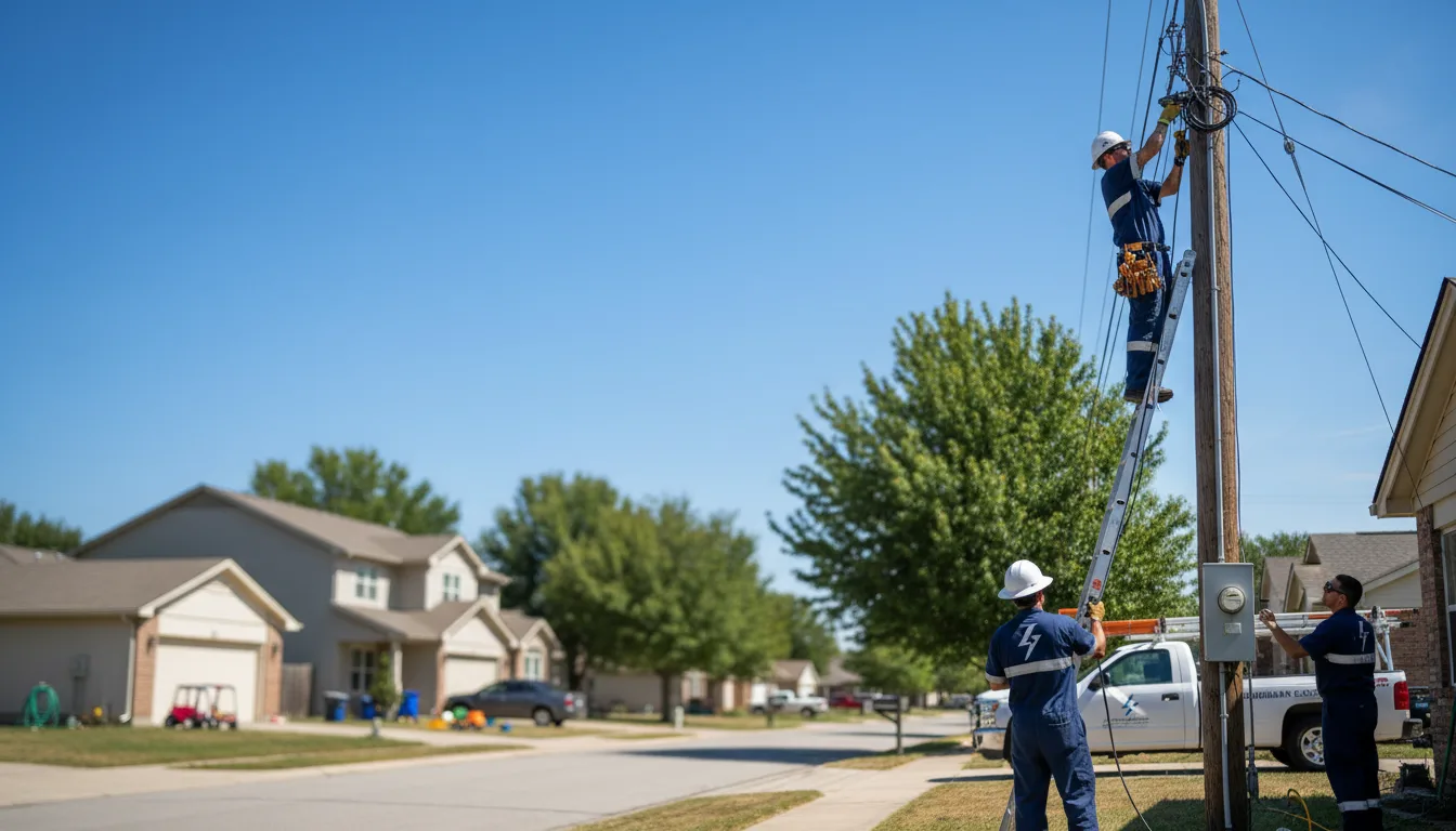 Residential electrician providing installation services in Berkey, OH